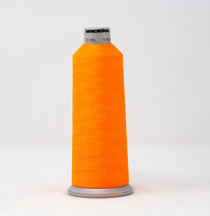Madeira Polyneon 1946 Fluorescent Orange Embroidery Thread 5500 Yards
