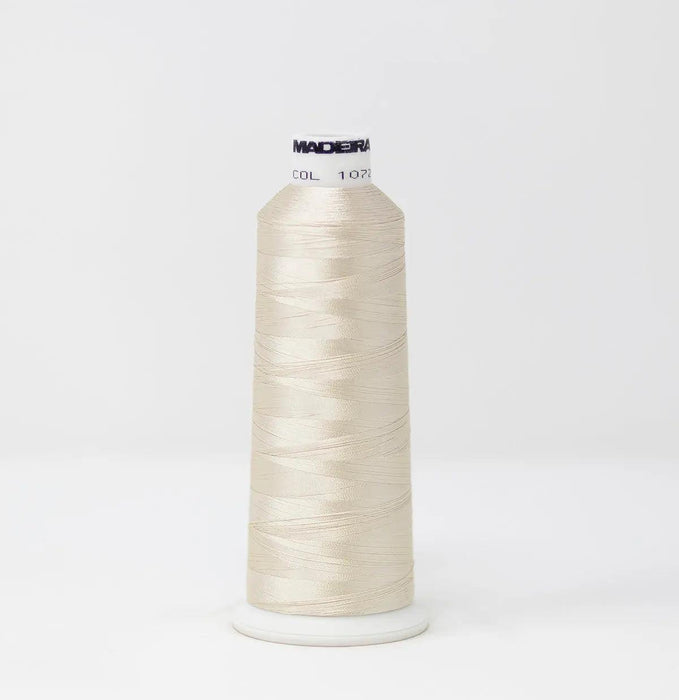 Madeira Rayon 1072 Coconut Cream Embroidery Thread 5500 Yards